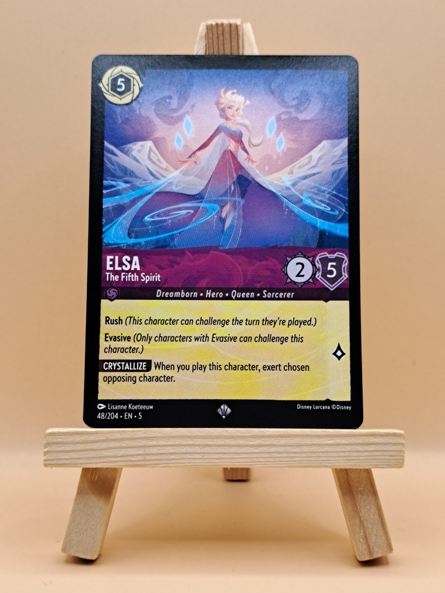 Elsa - The Fifth Spirit 48/204 Super Rare Shimmering Skies Disney Lorcana NM