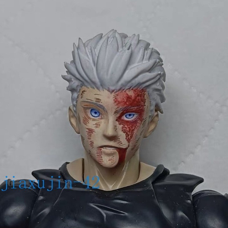 Scultura testa di gojo Jujutsu Kaisen Satoru personalizzata 1/12 per action figure Shf 6" nuova