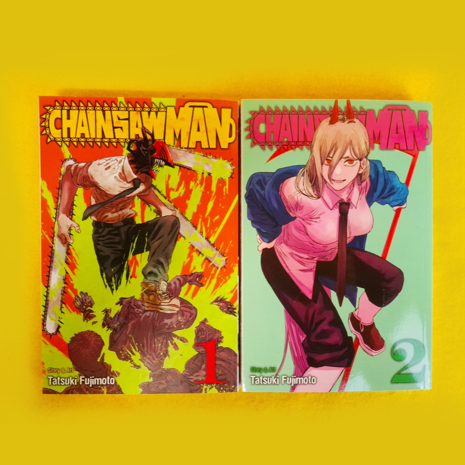 Chainsaw Man #1 #2 set English manga as new