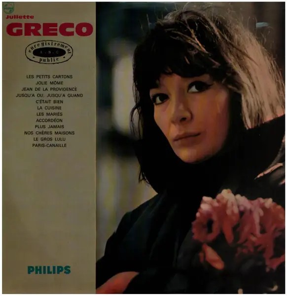 Juliette Gréco Enregistrement Public À LA.B.C. Philips Vinyl LP QUASI NUOVO