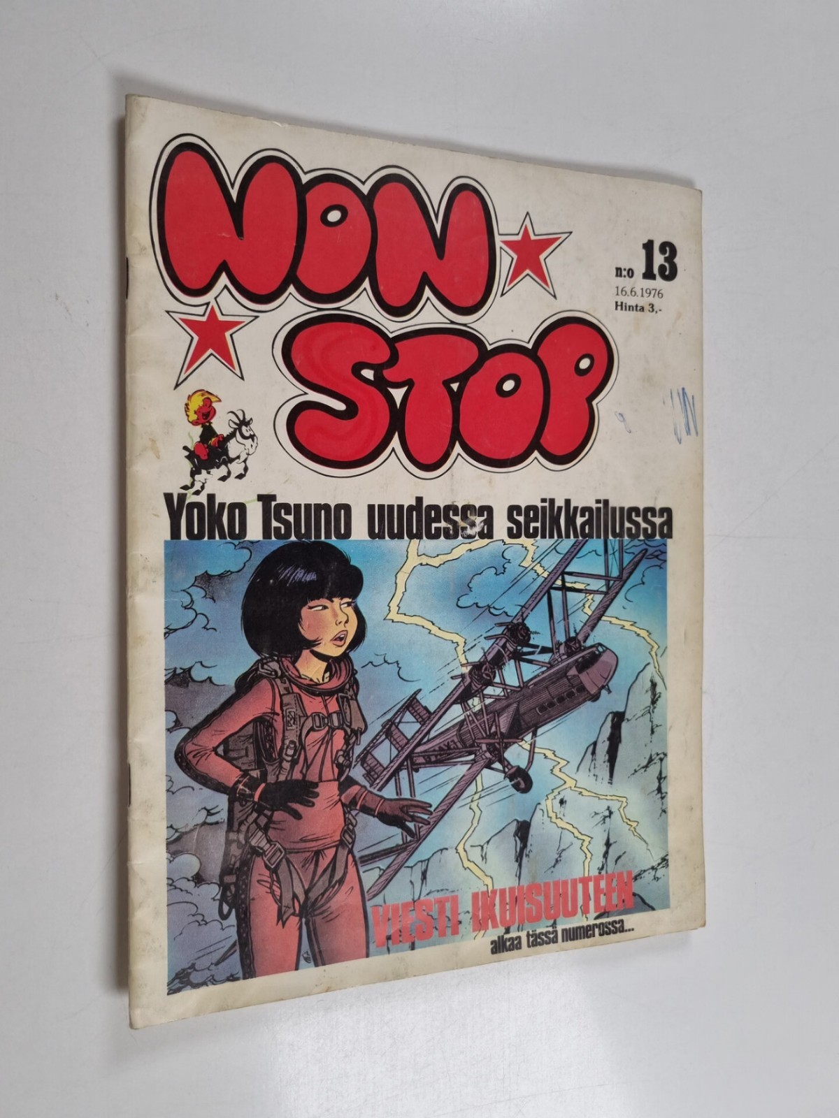 Yoko Tsuno 1976 fumetto finlandese Finlandia raro