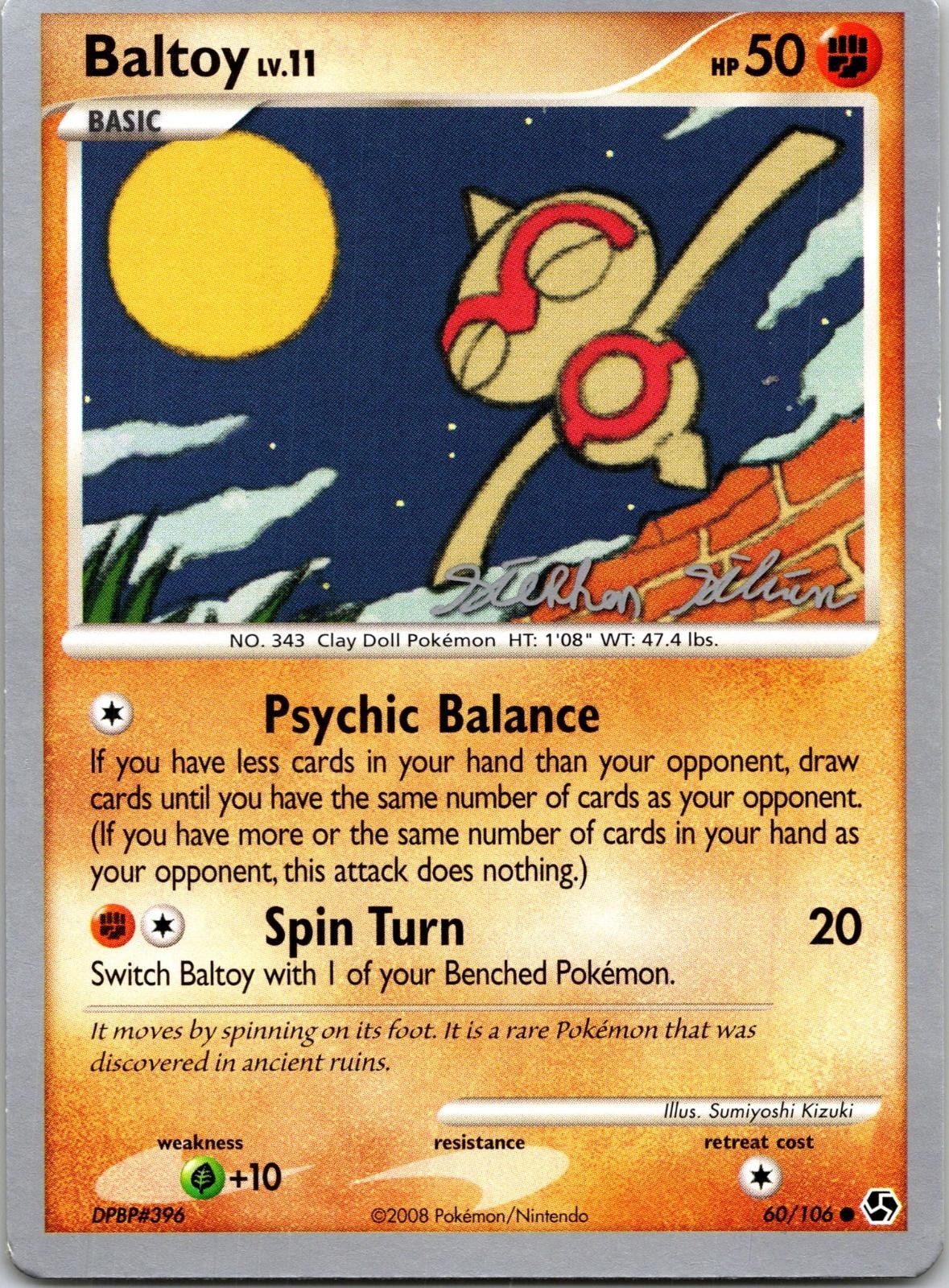Baltoy (Stephen Silvestro) 60/106 Common World Championship Decks Pokemon LP