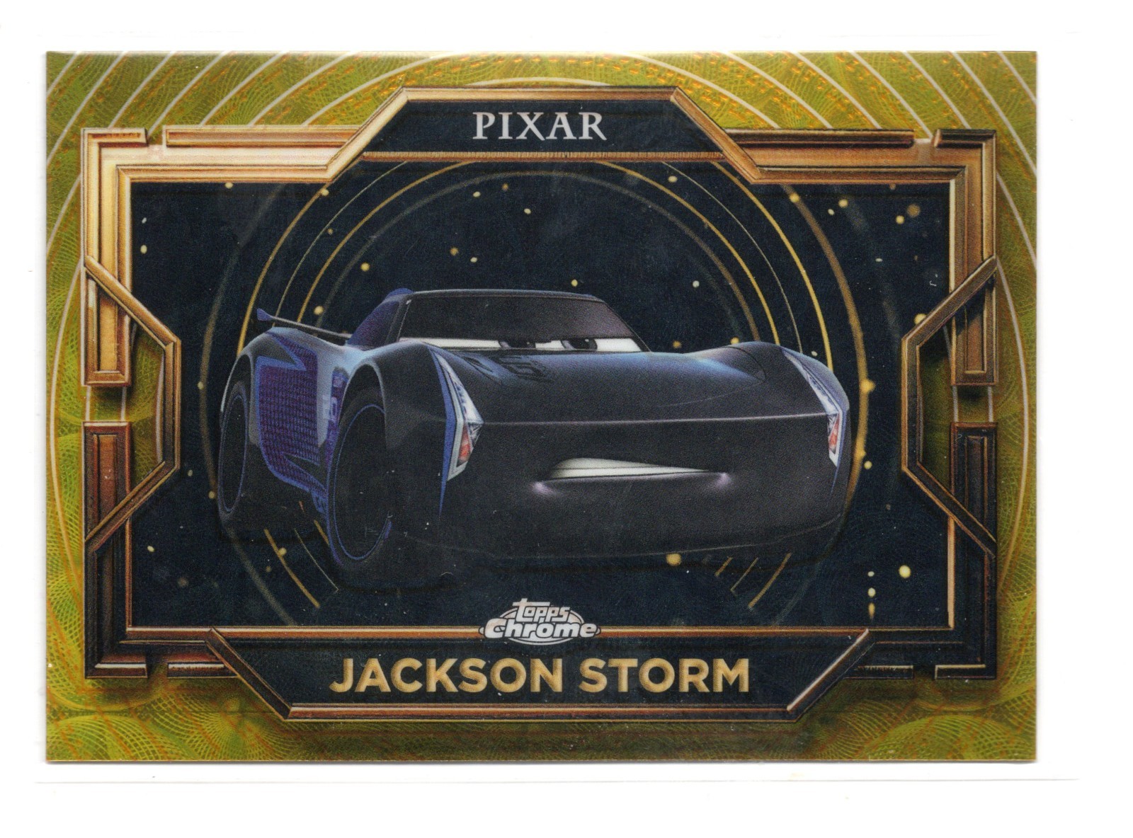 2025 Topps Chrome Disney Pixar Gold Gilded Base #68 Jackson Storm (Cars 3)