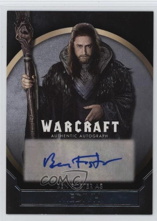 2016 Topps Warcraft 114/145 Ben Foster as Medivh Auto 2m8