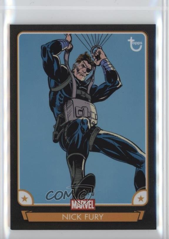 2026 Topps Marvel Brooklyn Collection Captain America Black 59/75 Nick Fury 1vq0