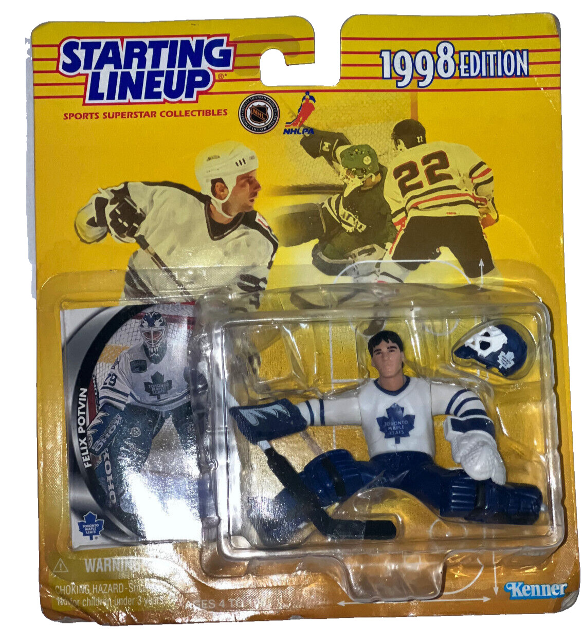 NHL Toronto Maple Leafs Felix Potvin 1998 Starting Lineup SLU Kenner Toys