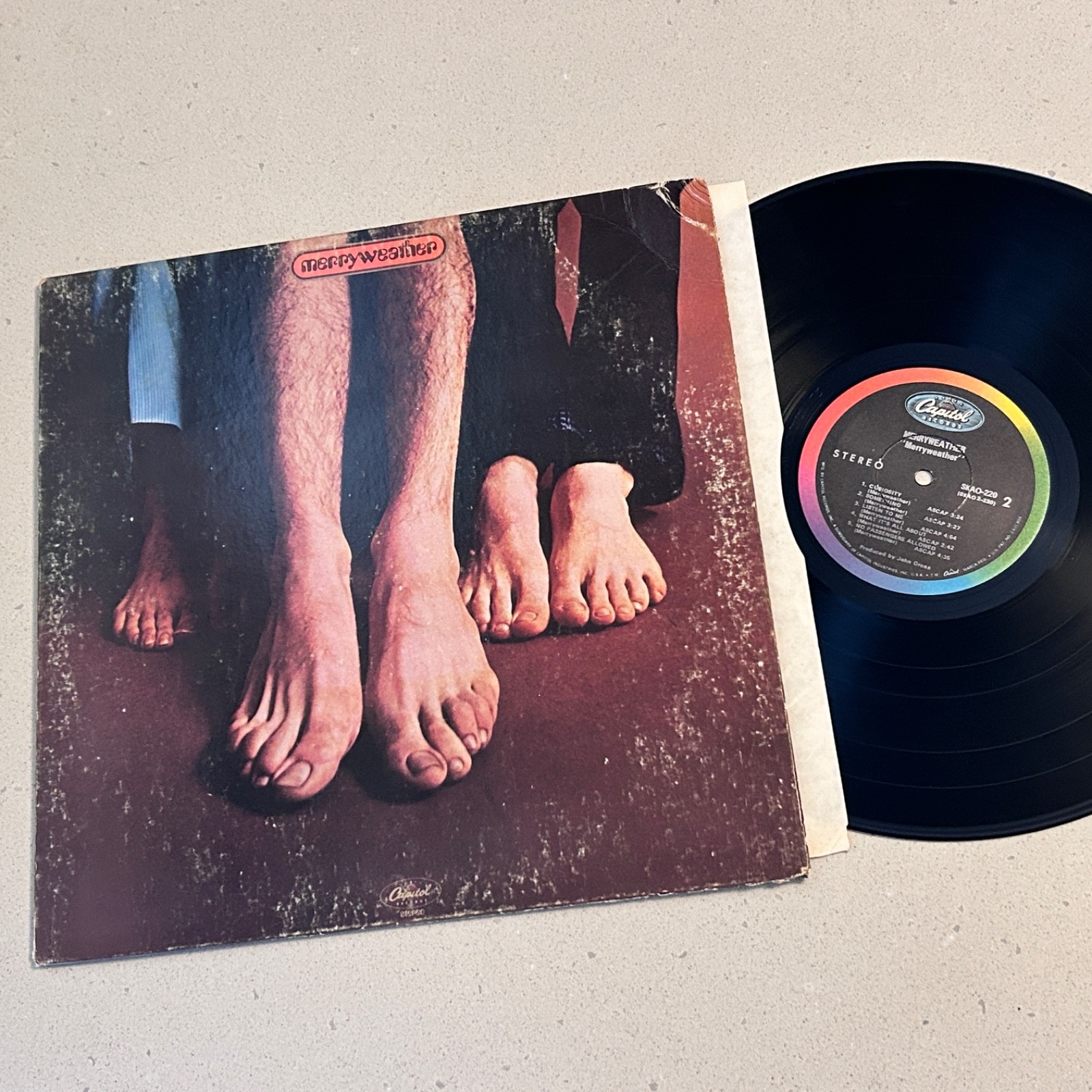 (EX) MERRYWEATHER "Self Titled" Capitol 1st Vinyl LP US 1969 Psych Rock RARE