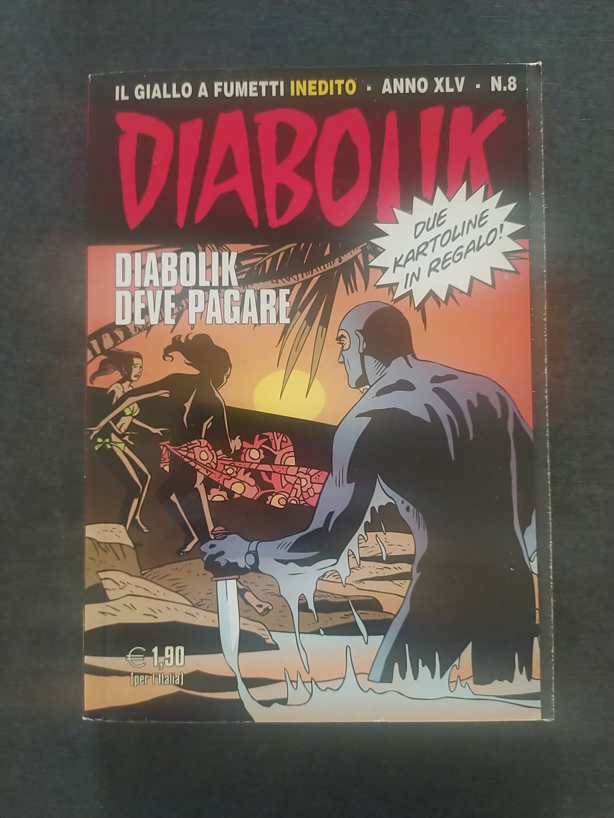 DIABOLIK Anno XLV n. 8 con Cartoline