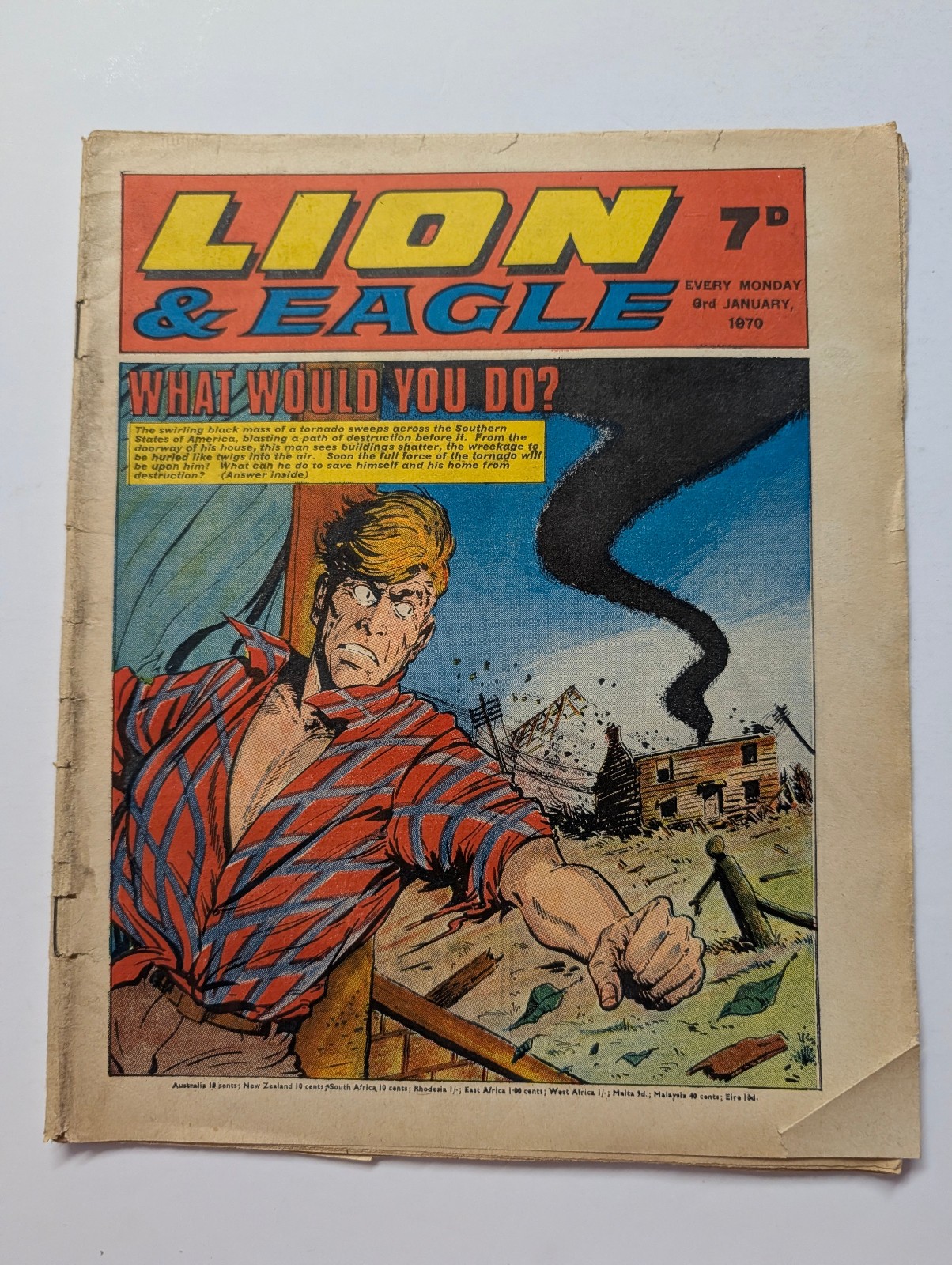Lion and Eagle Comic 9th January 1970, Fleetway Publishing