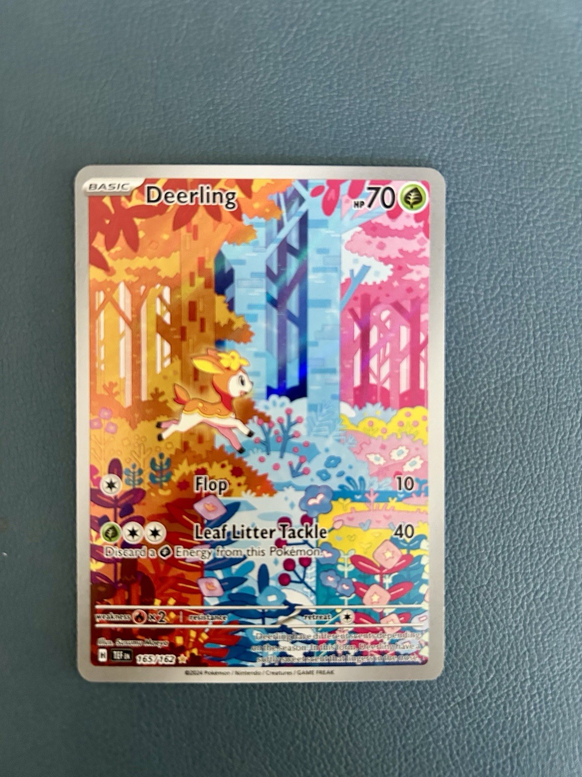 Pokemon Deerling 165/162 Illustrazione Rara Forze Temporali