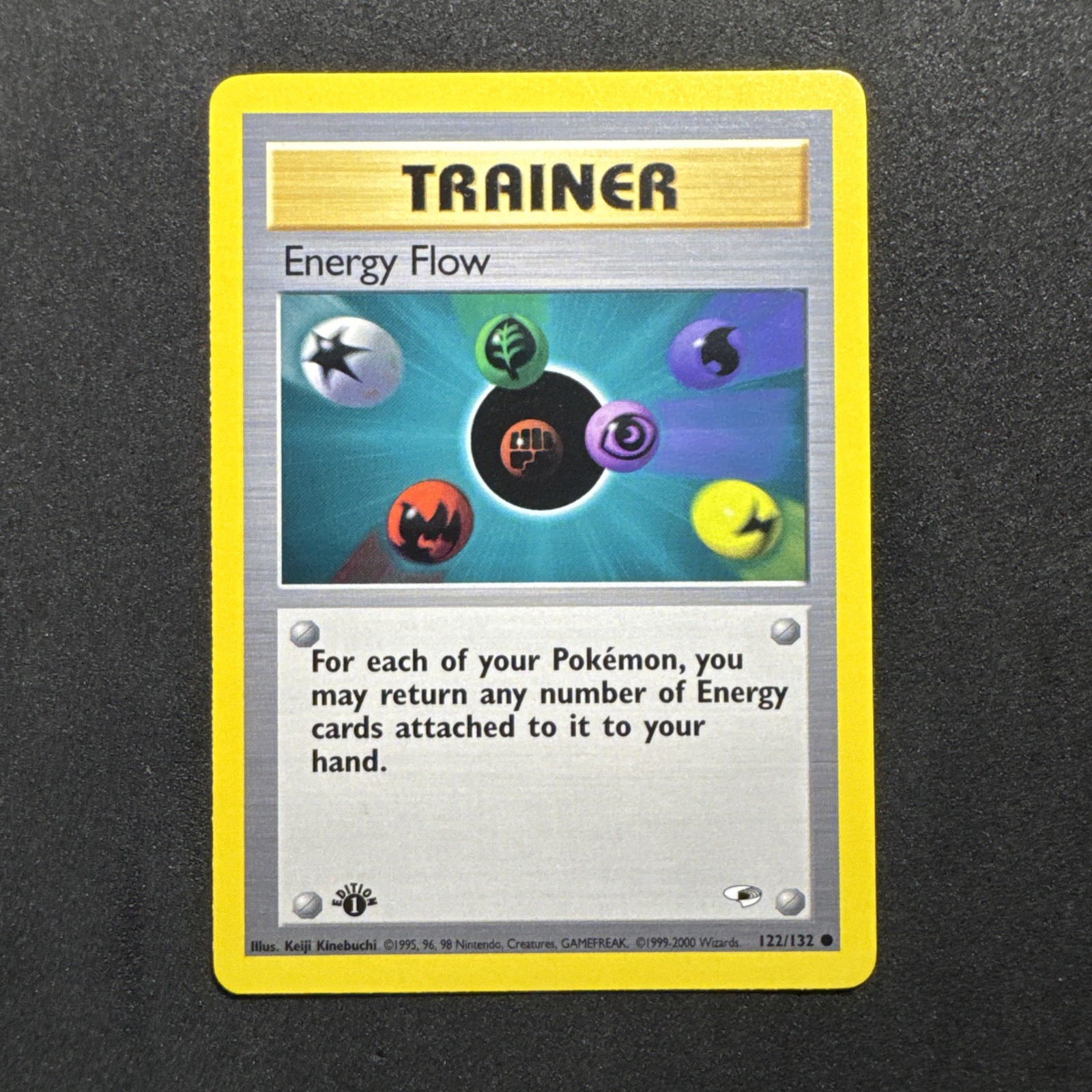 Energy Flow 122/132 Gym Heroes Regular Trainer Pokemon MJ