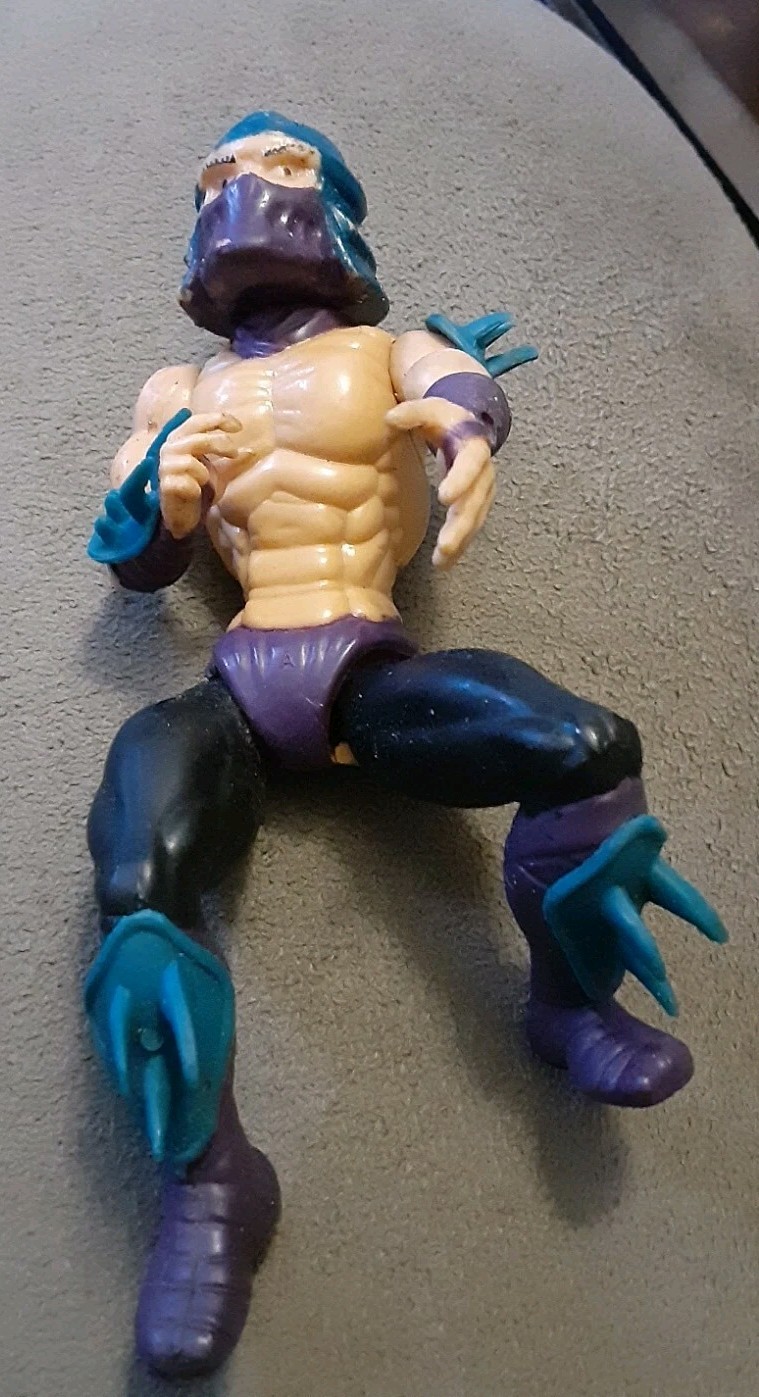 Figurina Teenage Mutant Ninja Turtles Shredder Hard Head Tmnt originale 1988 