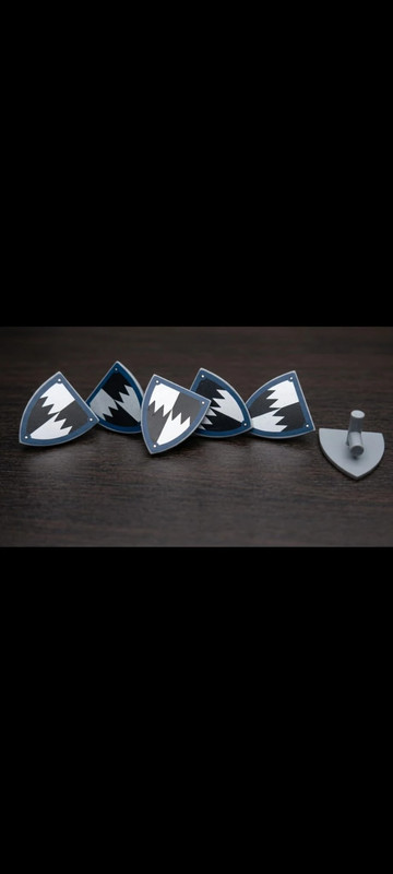 Black Falcon Custom Shields 5 pezzi Minifigure Compatibile