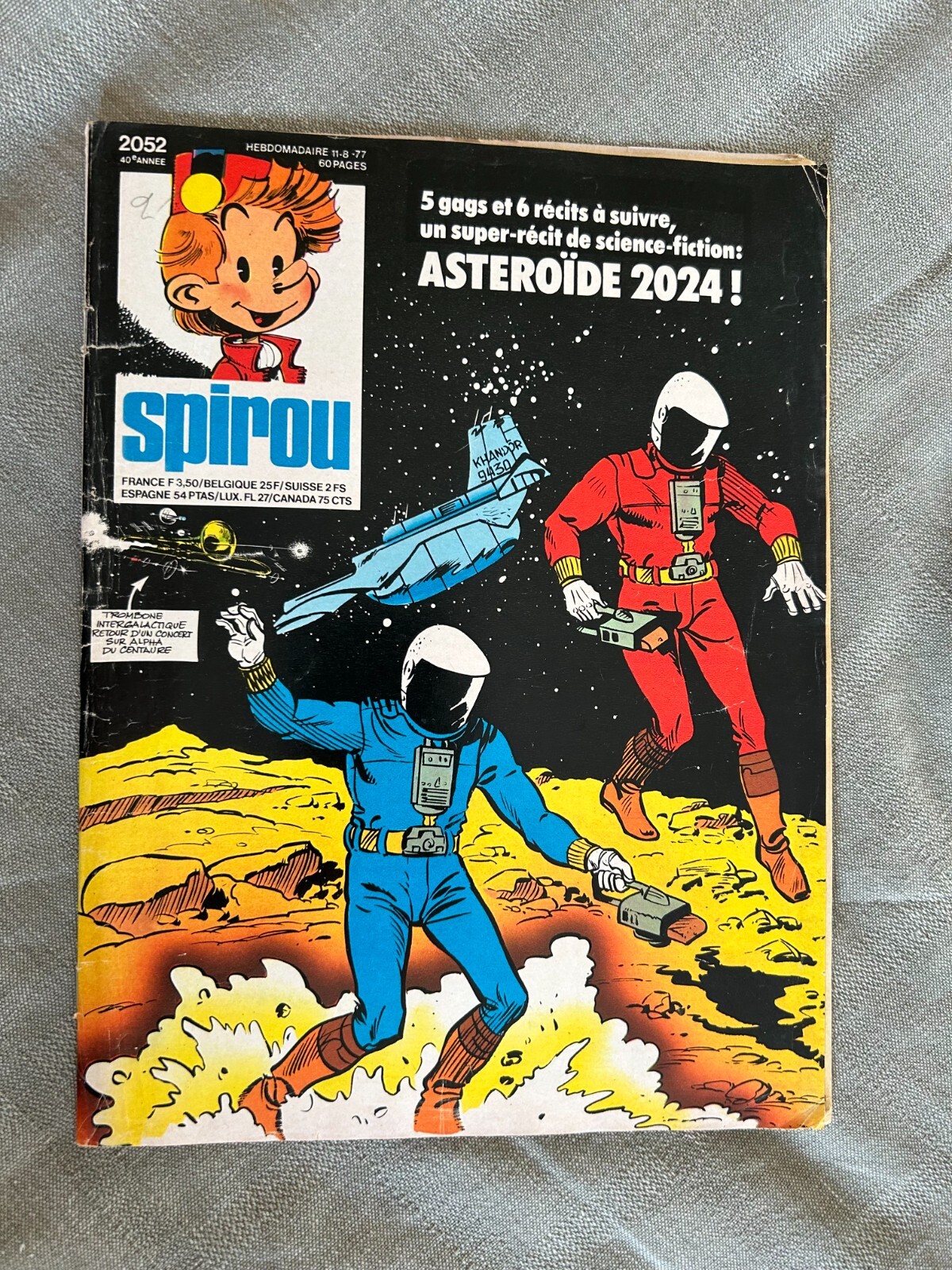 Lilla Il Giornale Di Spirou N° 2052 1977 IN Condizioni Completo Supplemento