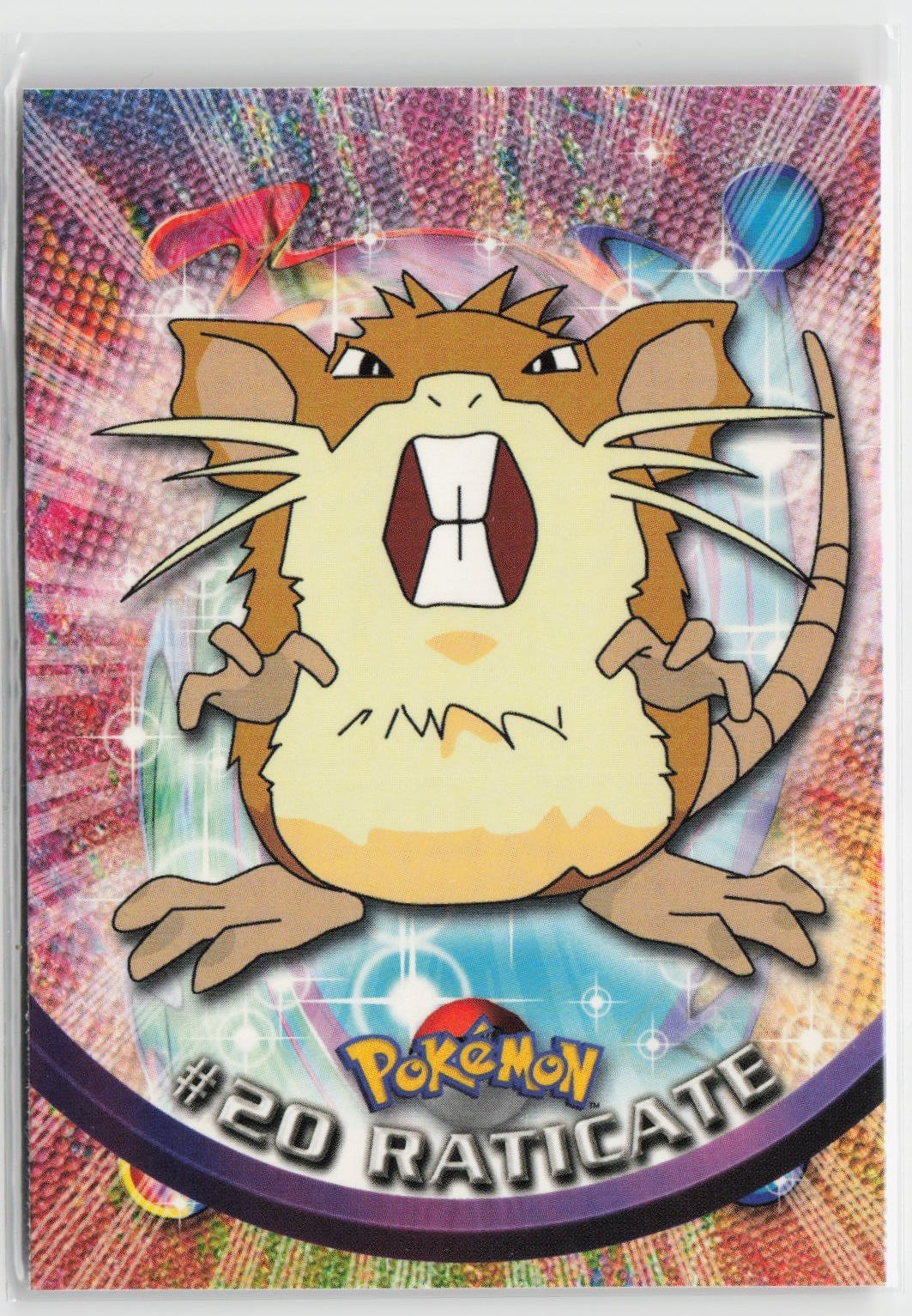 Raticate #20 Non-Foil Topps Blue Logo Pokémon TV Animation Edition NM