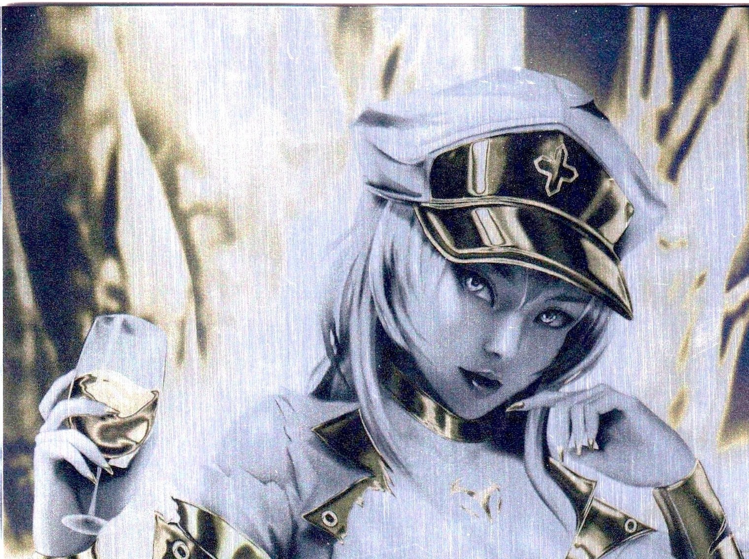 Waifu Chronicles 1 Frozen General Cosplay METALLO Full F Virgin variante quasi nuovo +