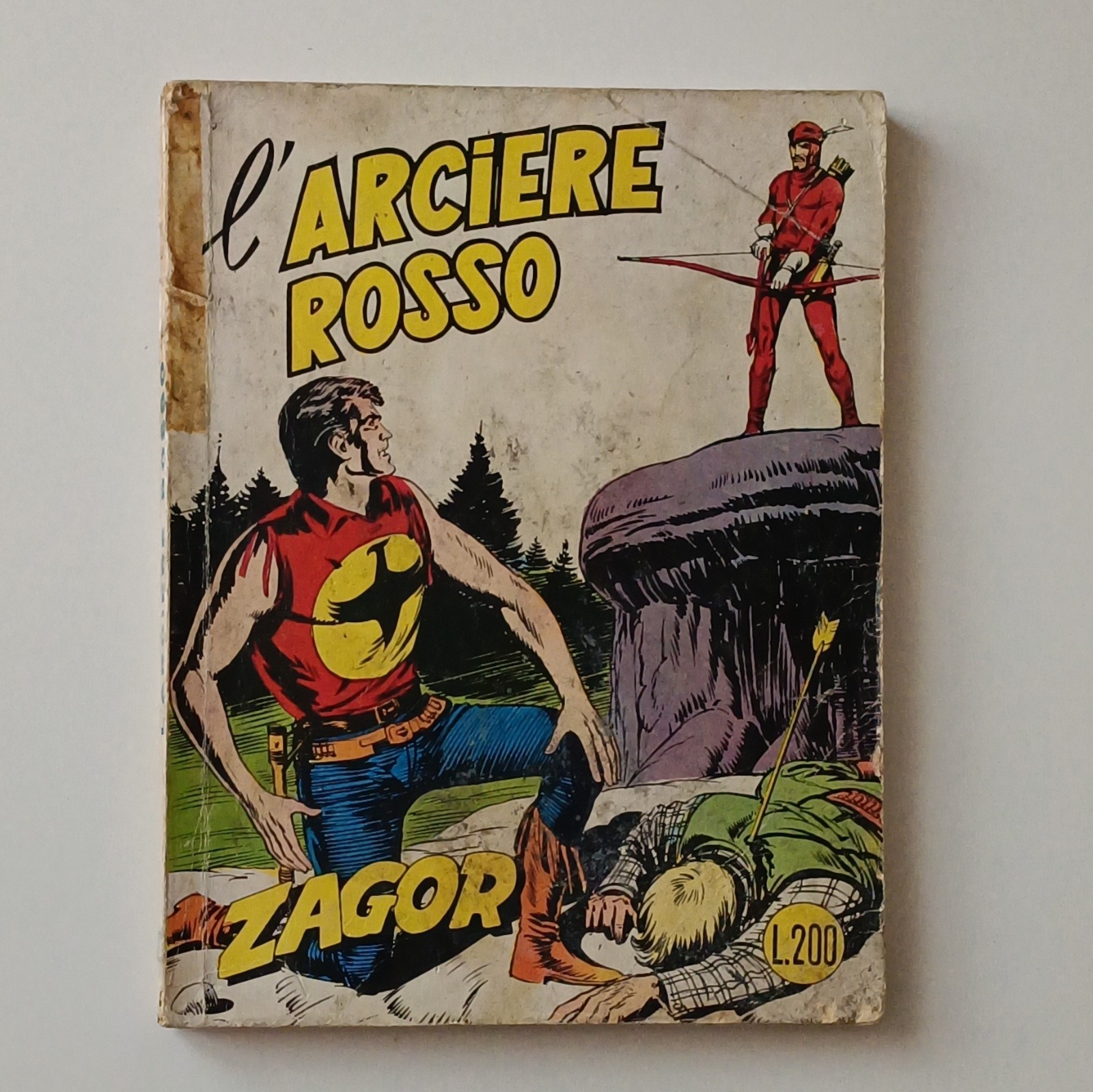 Zagor Zenith n. 112 "L'arciere rosso" n. singolo 1965 Guido Nolitta CEPIM b/n