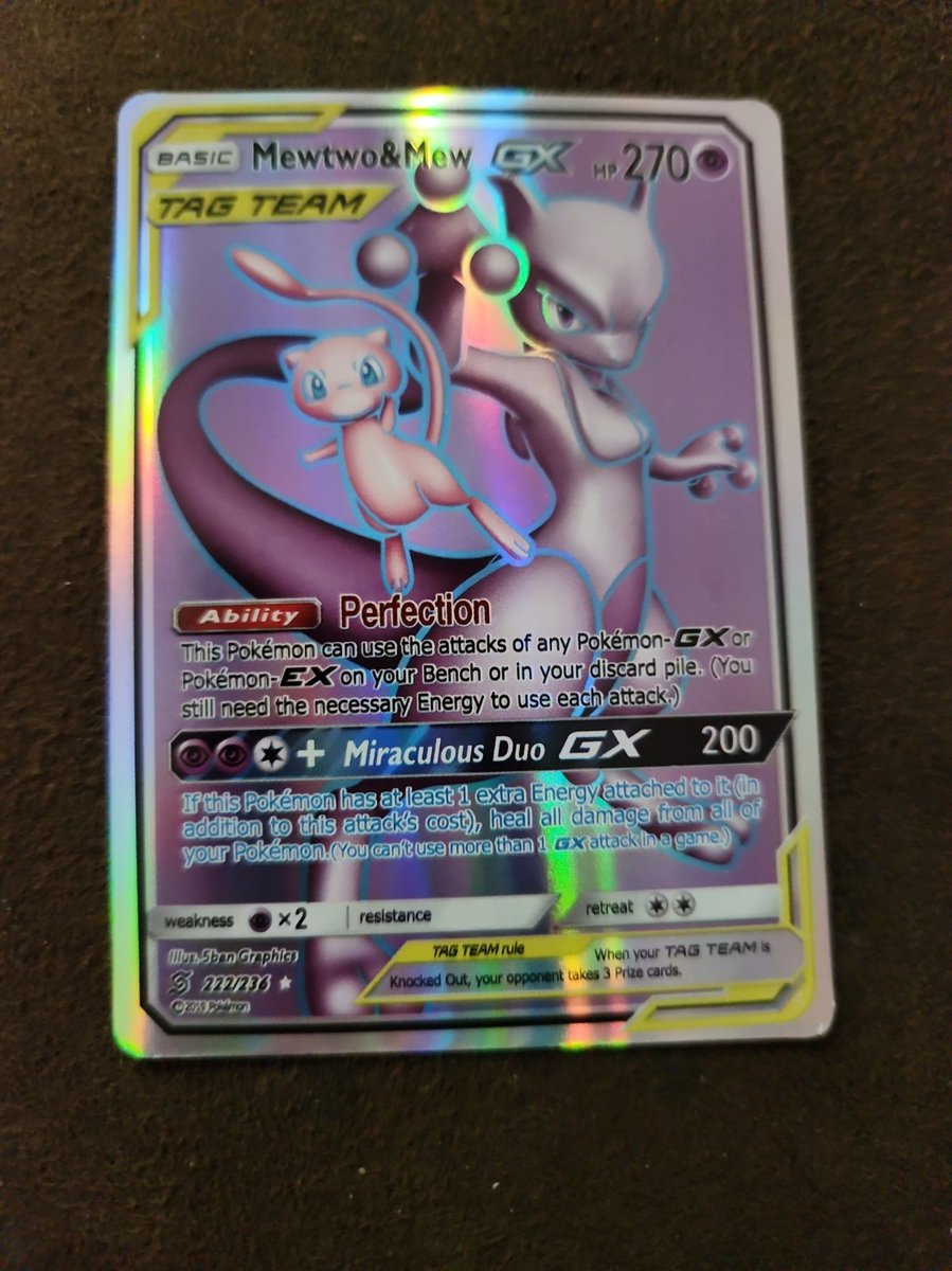Carta Pokemon Tagteam Mew & Mewtwo Fanart 2