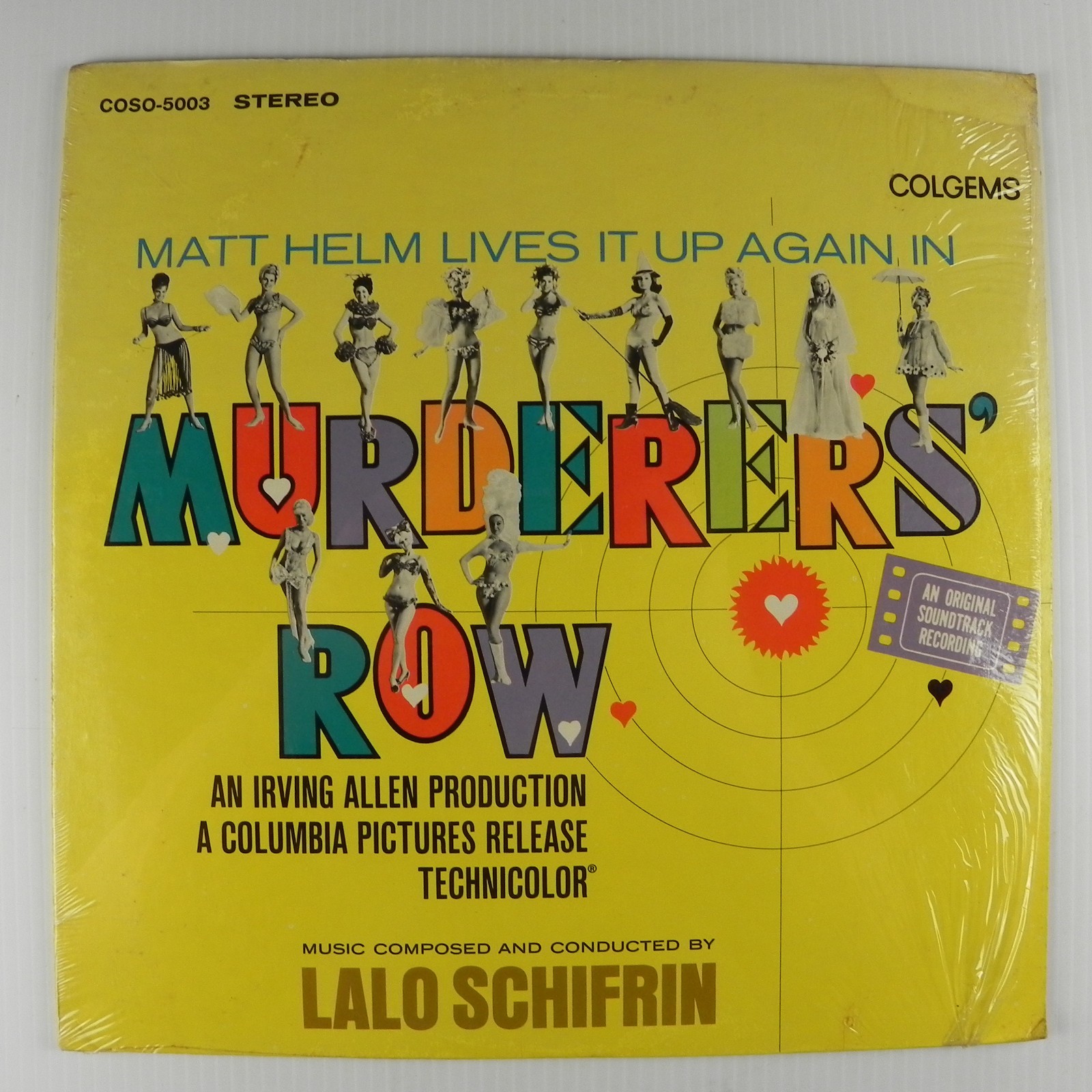 Lalo Schifrin – Murderers' Row 1967 OST Colgems COSO-5003 Stereo Vinyl LP