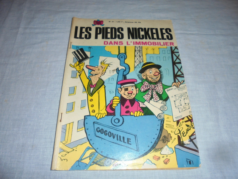 BD Les Pieds Nickelés 61 : Les Pieds Nickelés dans l'immobilier Editions SPE 1968