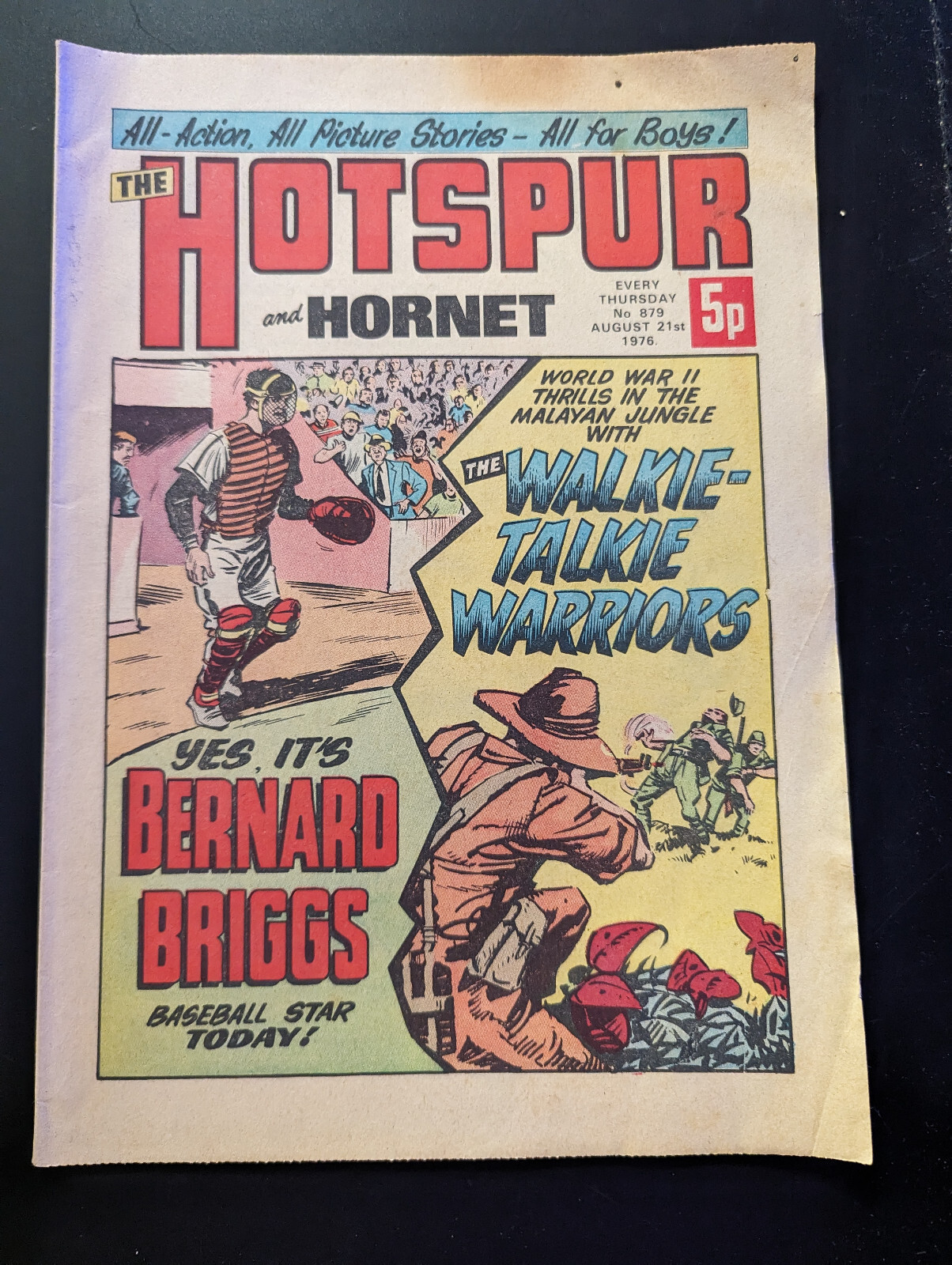 Hotspur and Hornet Comic No 879 August 21st 1976.