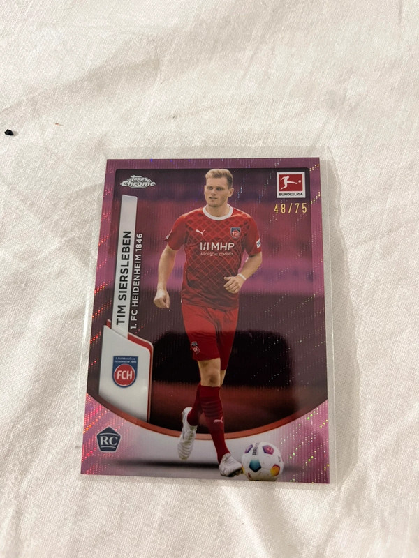 Carte foot topps chrome siersleben 48/75