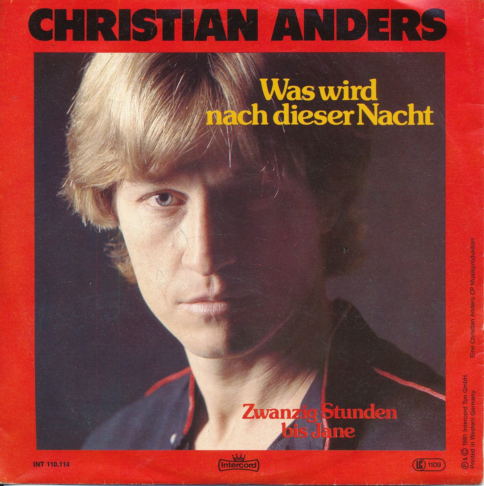Was wird nach dieser Nacht - Christian Anders - Single 7" Vinyl 253/13