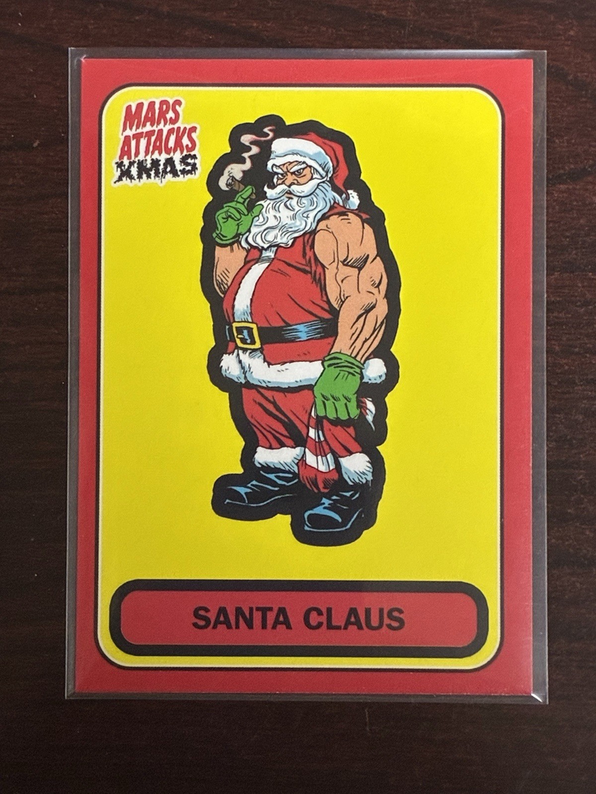 2026 Topps Mars Attacks Natale Babbo Natale Rosso Parallelo