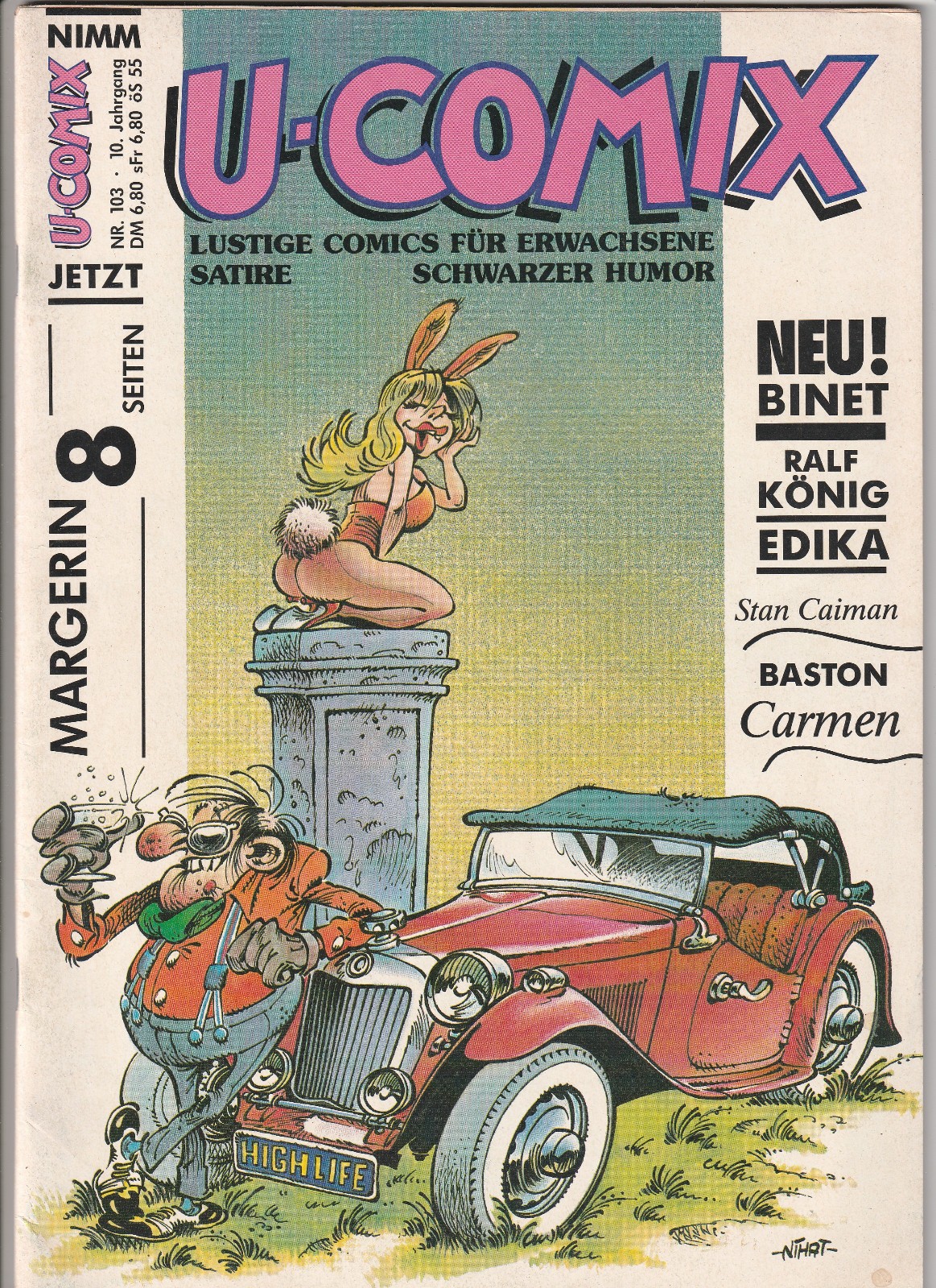 ✪ U-COMIX #103, Alpha Comic Editore 1989 COMICHEFT TOP Z1