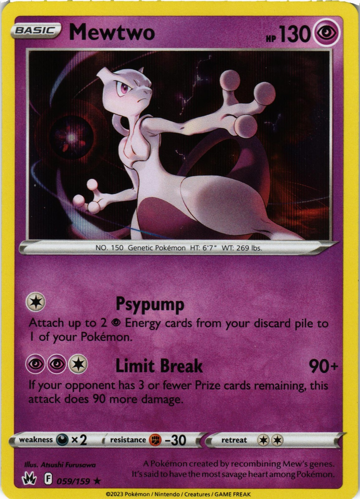 Pokémon SWSH: Corona Zenith #059/159 Mewtwo