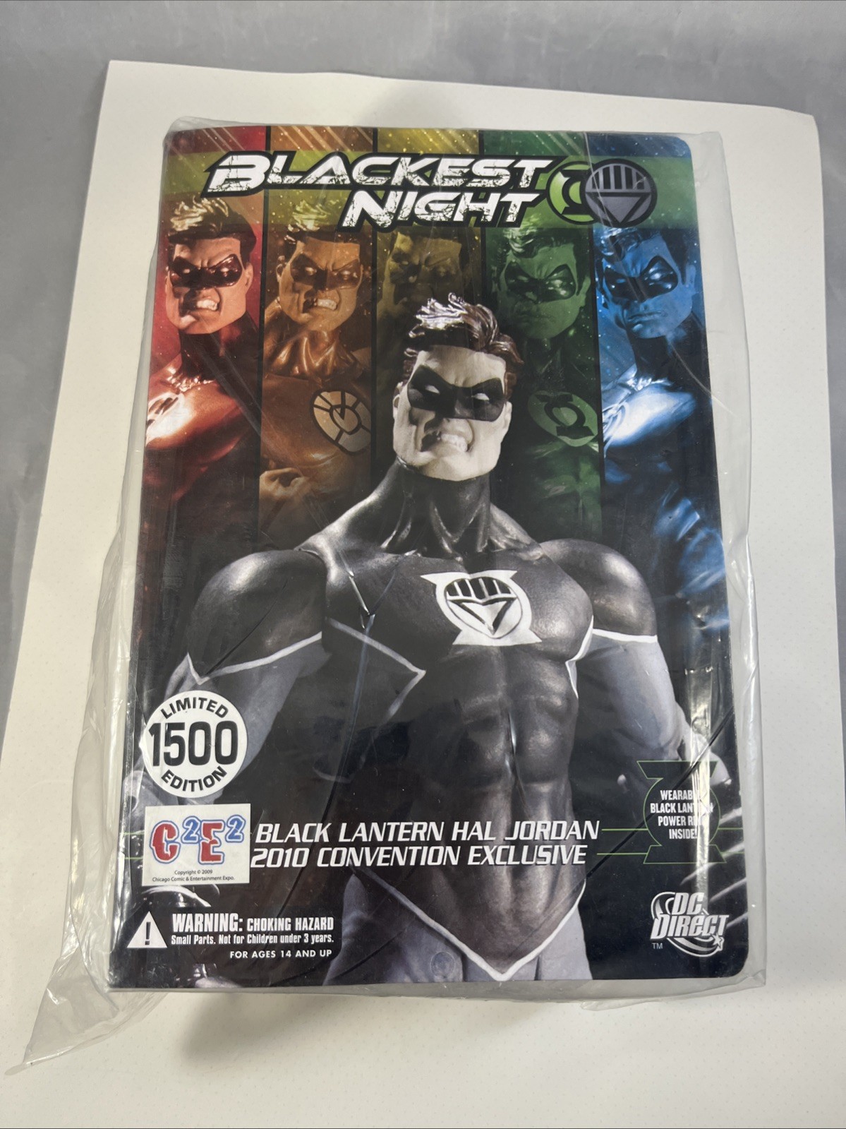 GREEN LANTERN Blackest Night Hal Jordan BLACK LANTERN Figure Ltd Ed 2010 C2E2