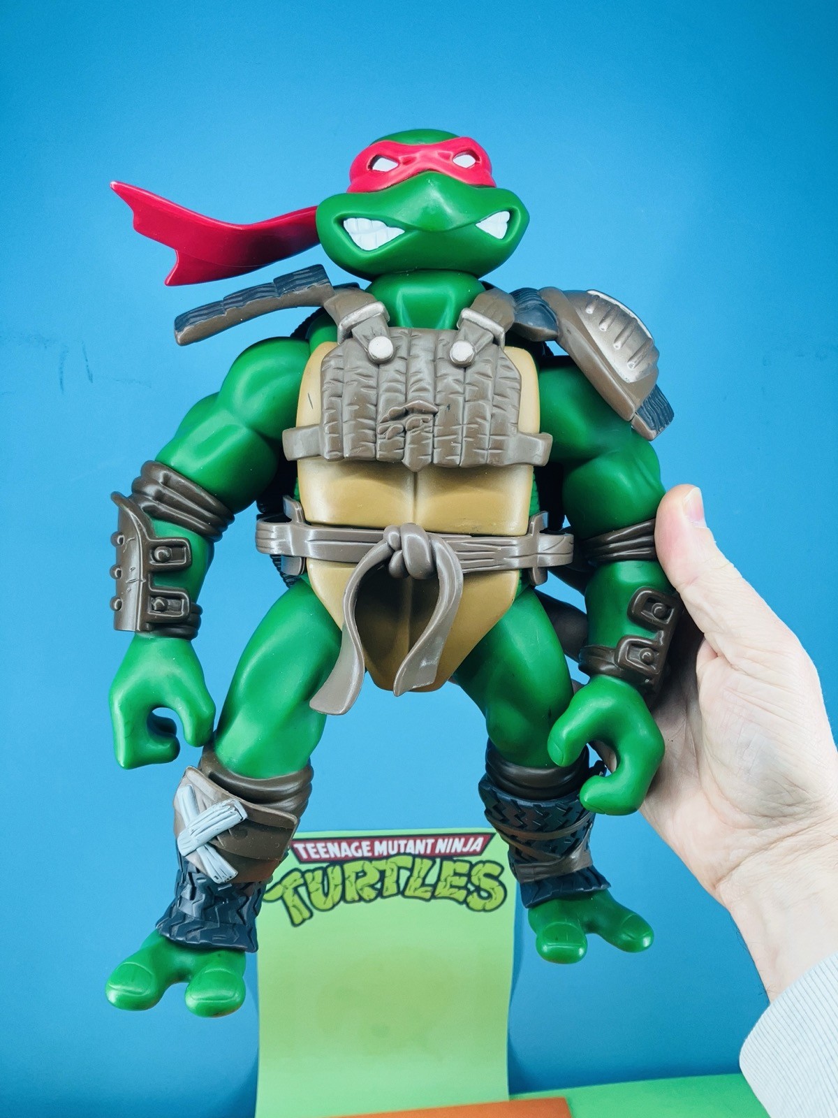 10239 Action figure vintage Giant Turtles 32 cm Jumbo 2004 Raffaello Playmates