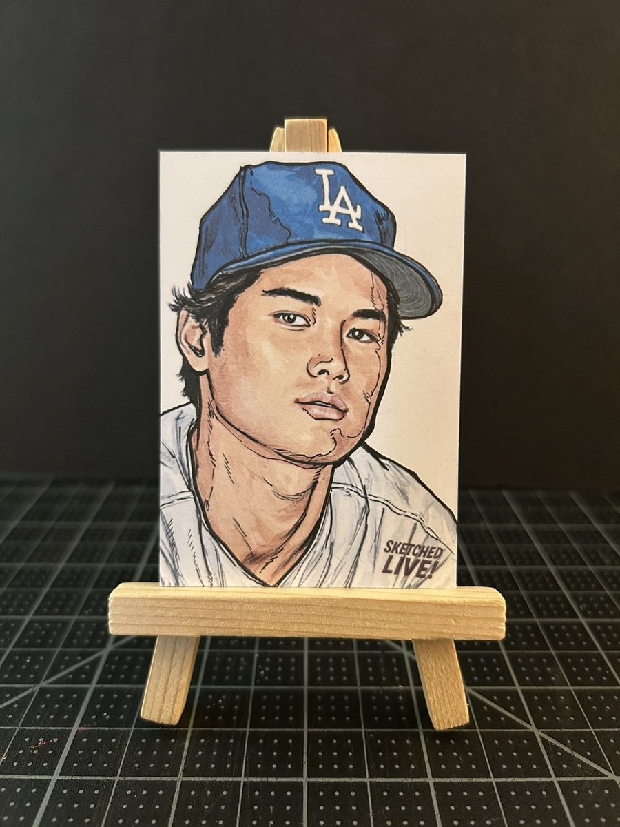 Shohei Ohtani Sketch Card by Michael Munshaw
