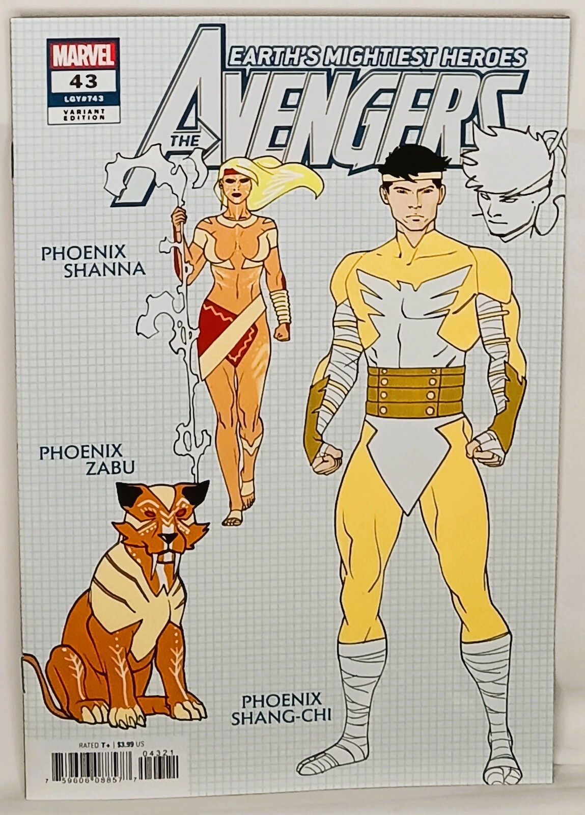 AVENGERS #43 | Javier Garron 1 in 10 variante di design copertina B | Marvel Comics