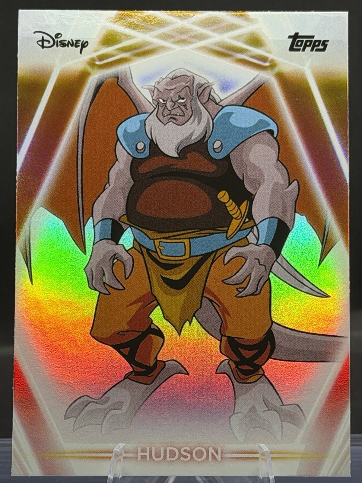 Hudson - 2026 Topps Disney Neon Rainbow Foilboard #136
