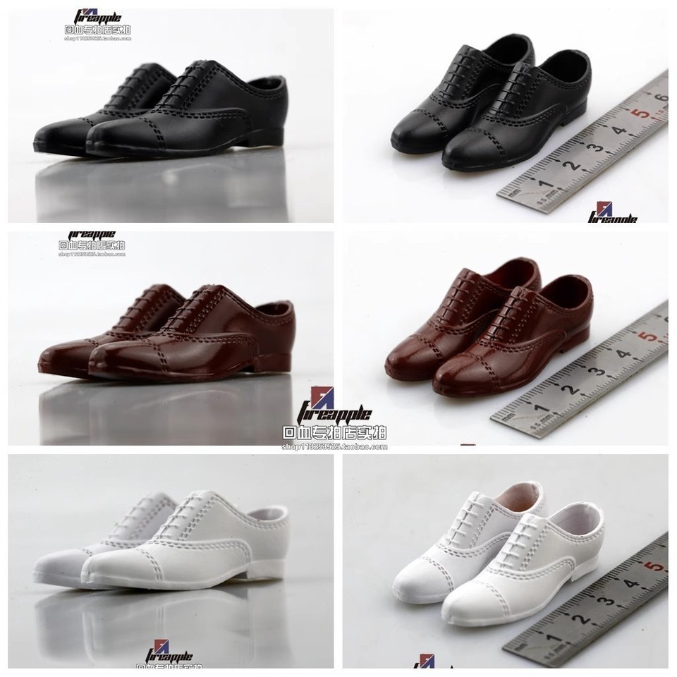 Modellino scarpe uomo scala 1/6 vuote business in pelle per corpo Worldbox 12" PH HOT
