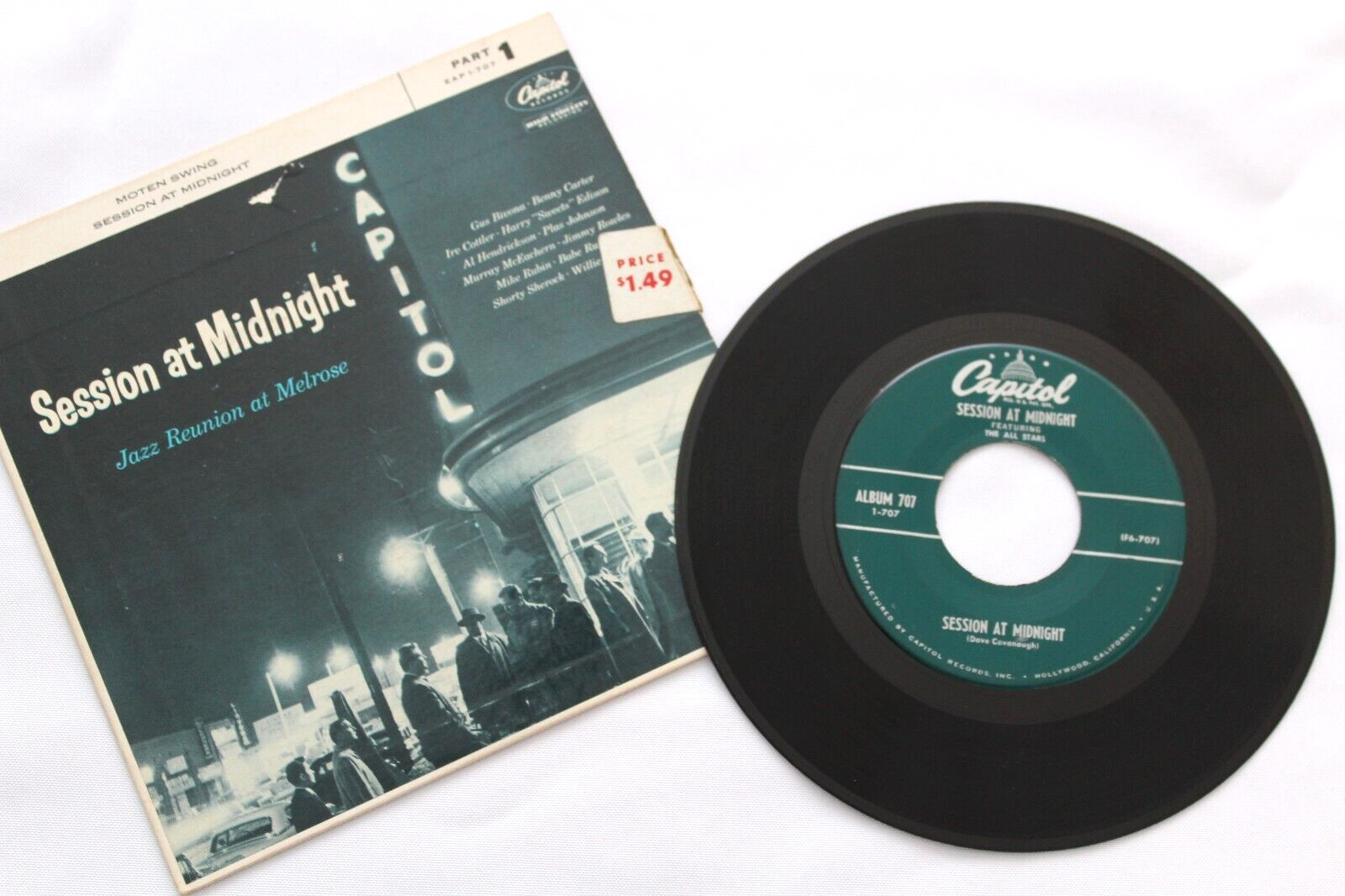 MOTEN SWING SESSION AT MIDNIGHT JAZZ REUNION AT MELROSE PART 1 7" VINYL RECORD
