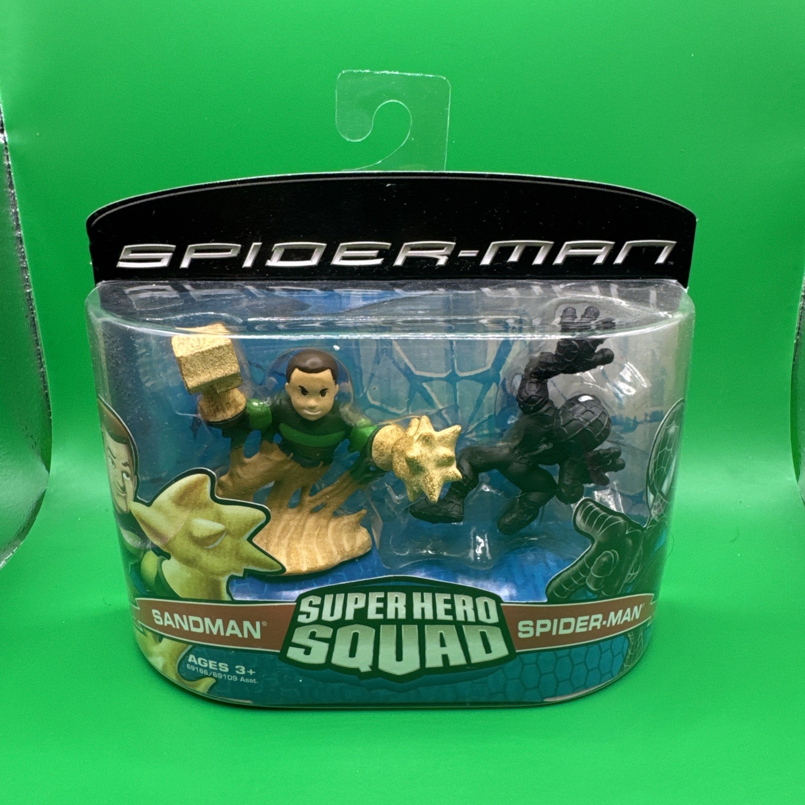 Hasbro Marvel Spider-Man Movie Series Super Hero Squad Sandman Costume Nero 2PK