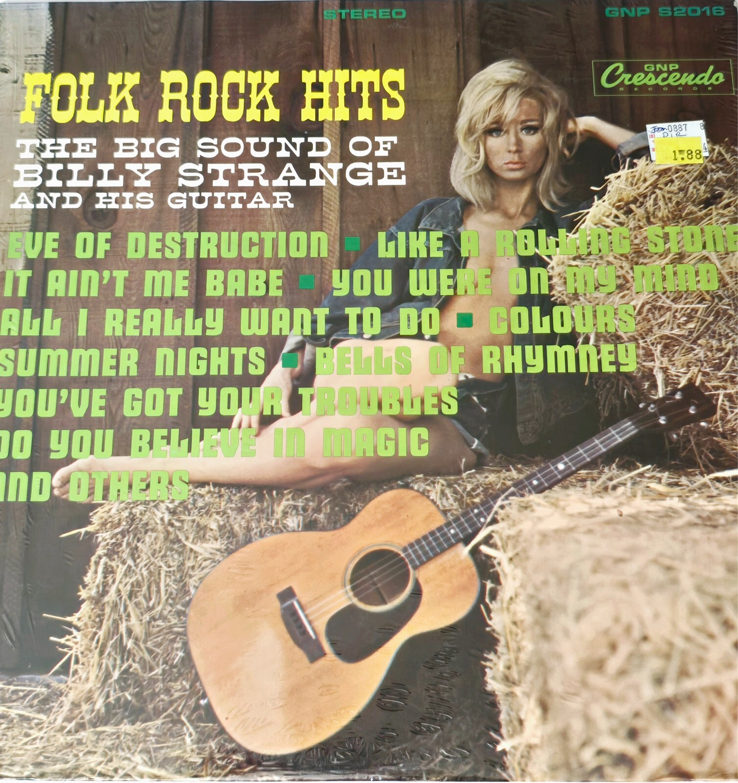 BILLY STRANGE SEALED FOLK ROCK HITS LP CHEESECAKE COVER 1965 GUITAR VINYL RECORD