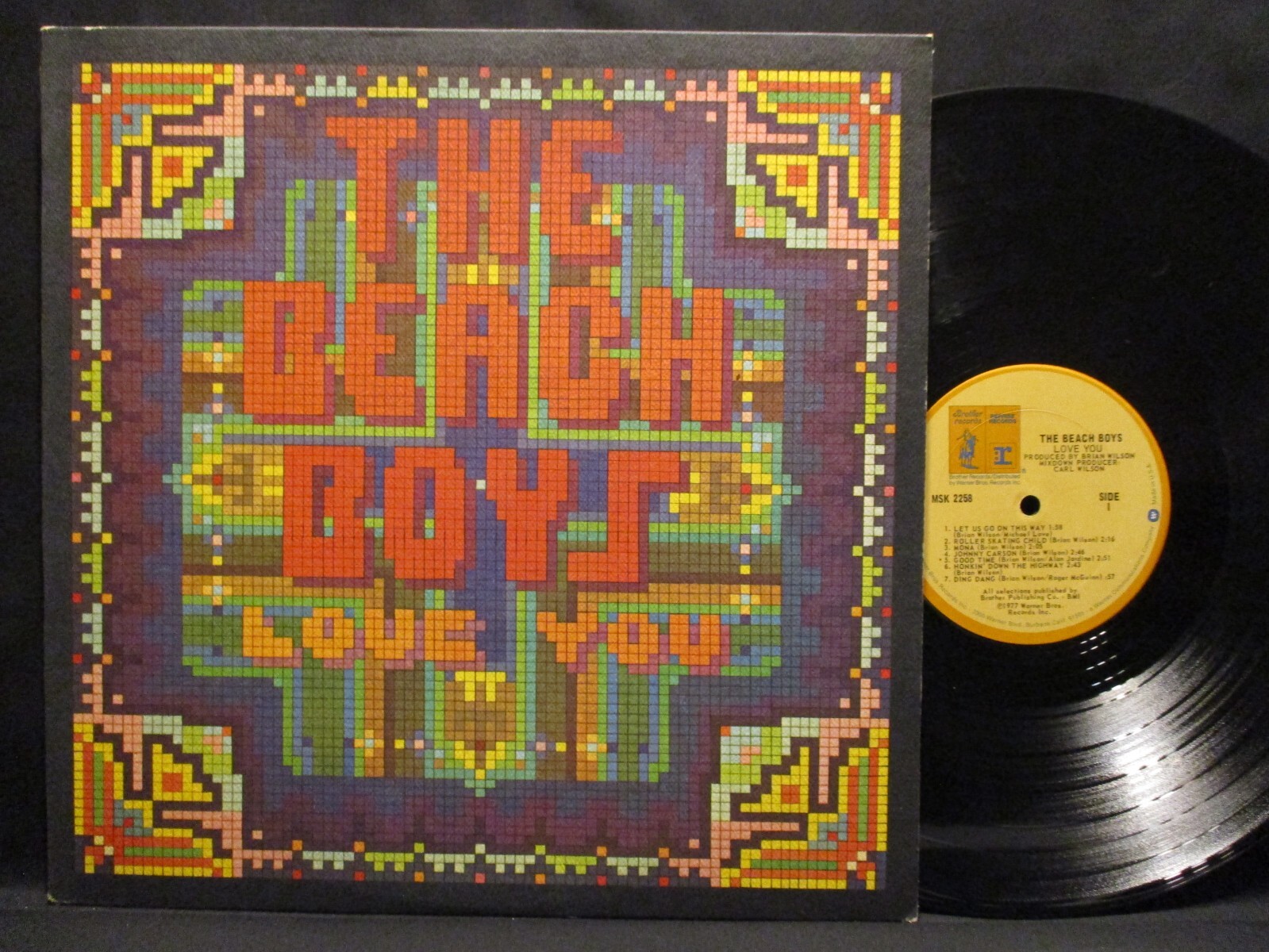 The Beach Boys Brian Wilson Love You 1977 Record Pitman Pressing Johnny Carson