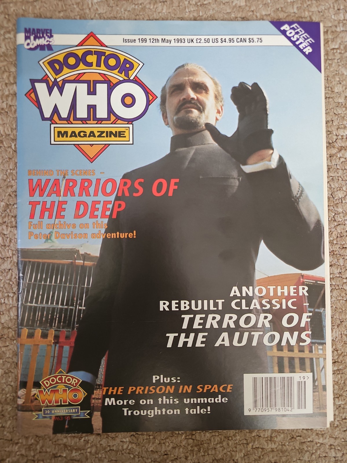 Doctor Who Magazine Issue 199 - Includes Poster