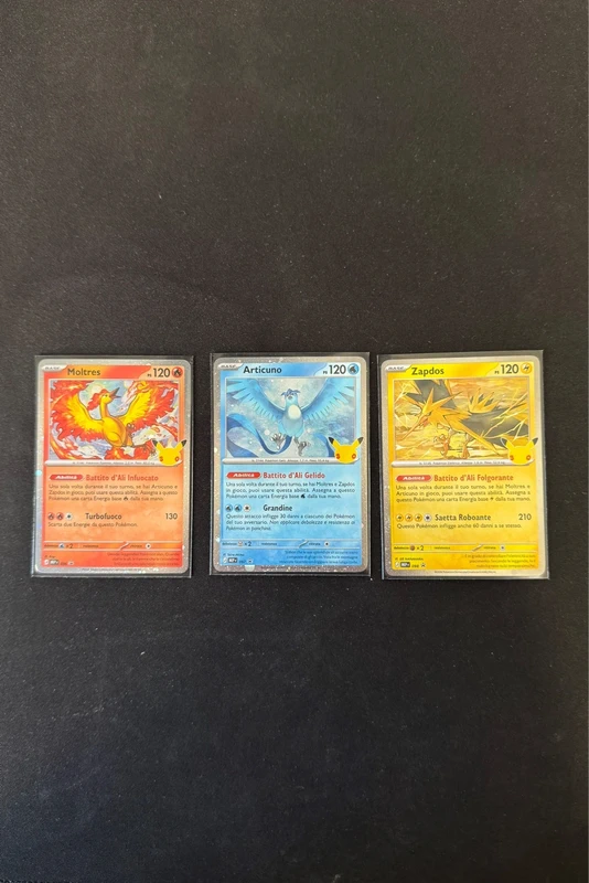 Moltres, Articuno, Zapdos Promo 30th anniversario