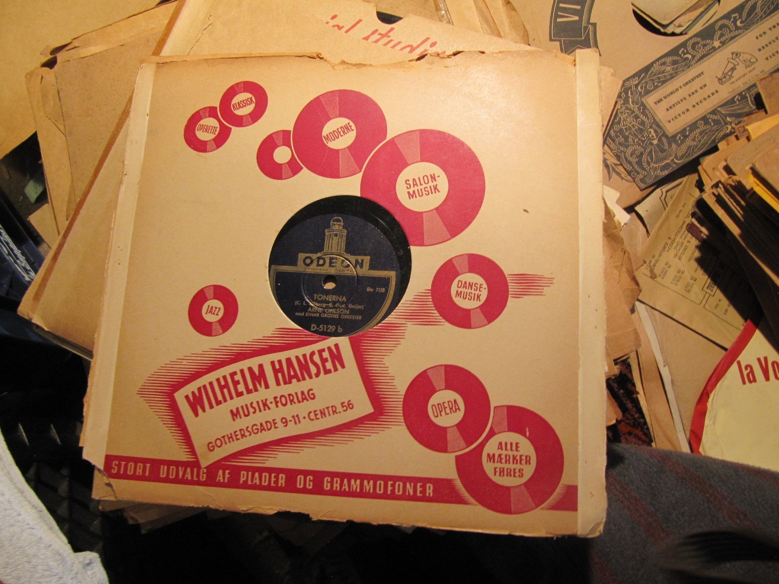 1938 ARNE OHLSON Swedish Tenor Einar Groth Orch Sjoberg TONERA/ MORGON Odeon