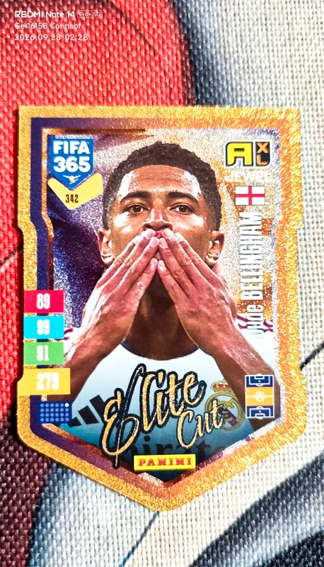 Card Adrenalyn Elite Cut Jude Bellingham 342 FIFA 365 Panini 2027