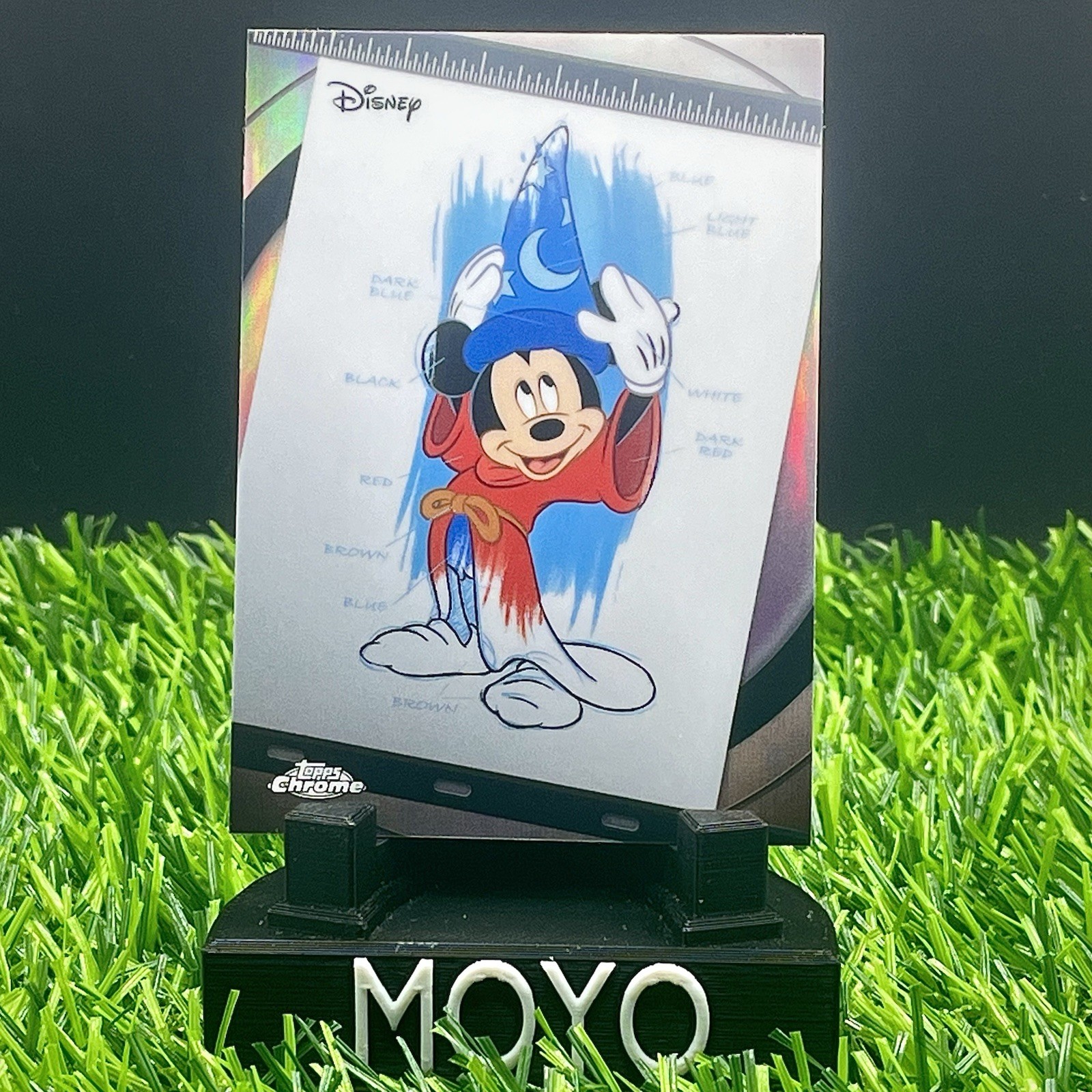 2026 Topps Chrome Disney Mickey Mouse Refractor Sorcerer's Apprentice Ink SP