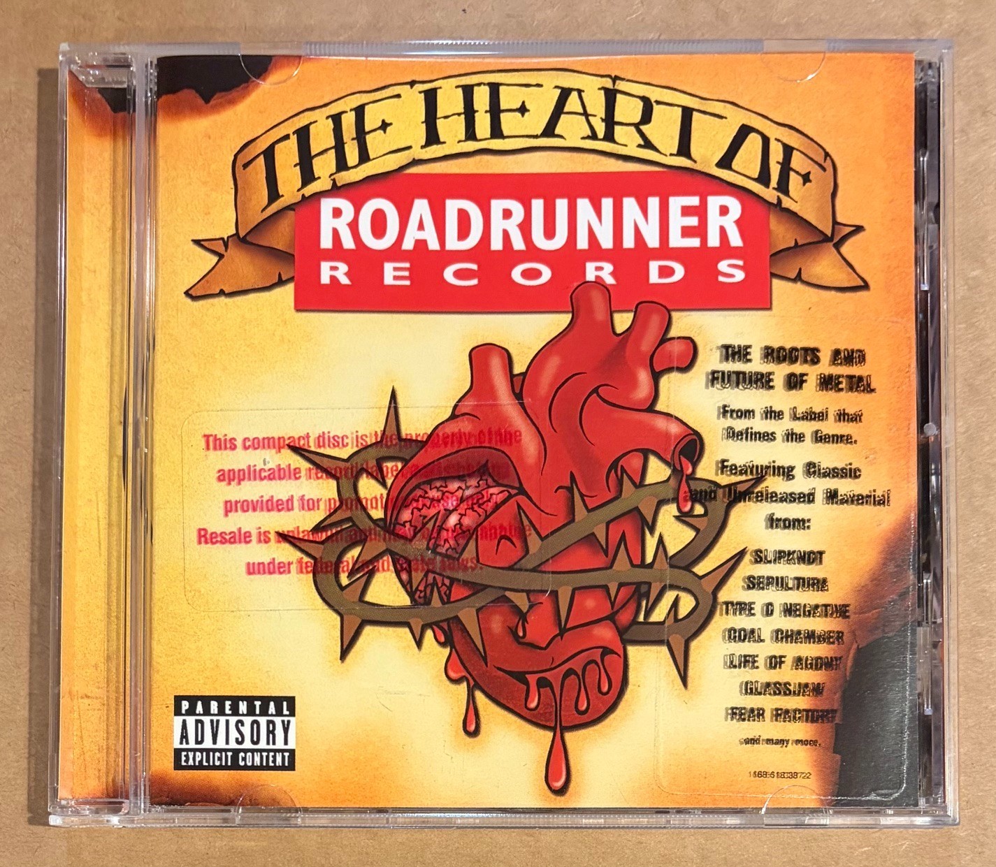 The Heart of Roadrunner Records RARE CD [Slipknot, Sepultura, Type O Negative]