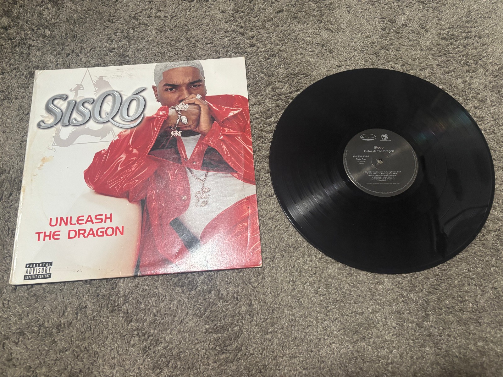 Unleash The Dragon by Sisqo Vinyl LP Record Def Soul Rare 1999 Promo Rap Hip-Hop