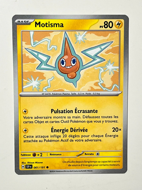 Carte Pokémon Motisma 80pv 061/182
