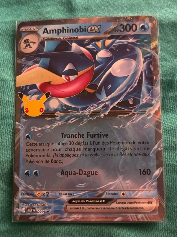 Carte Pokémon 30 ans Amphinobi Ex promo 099