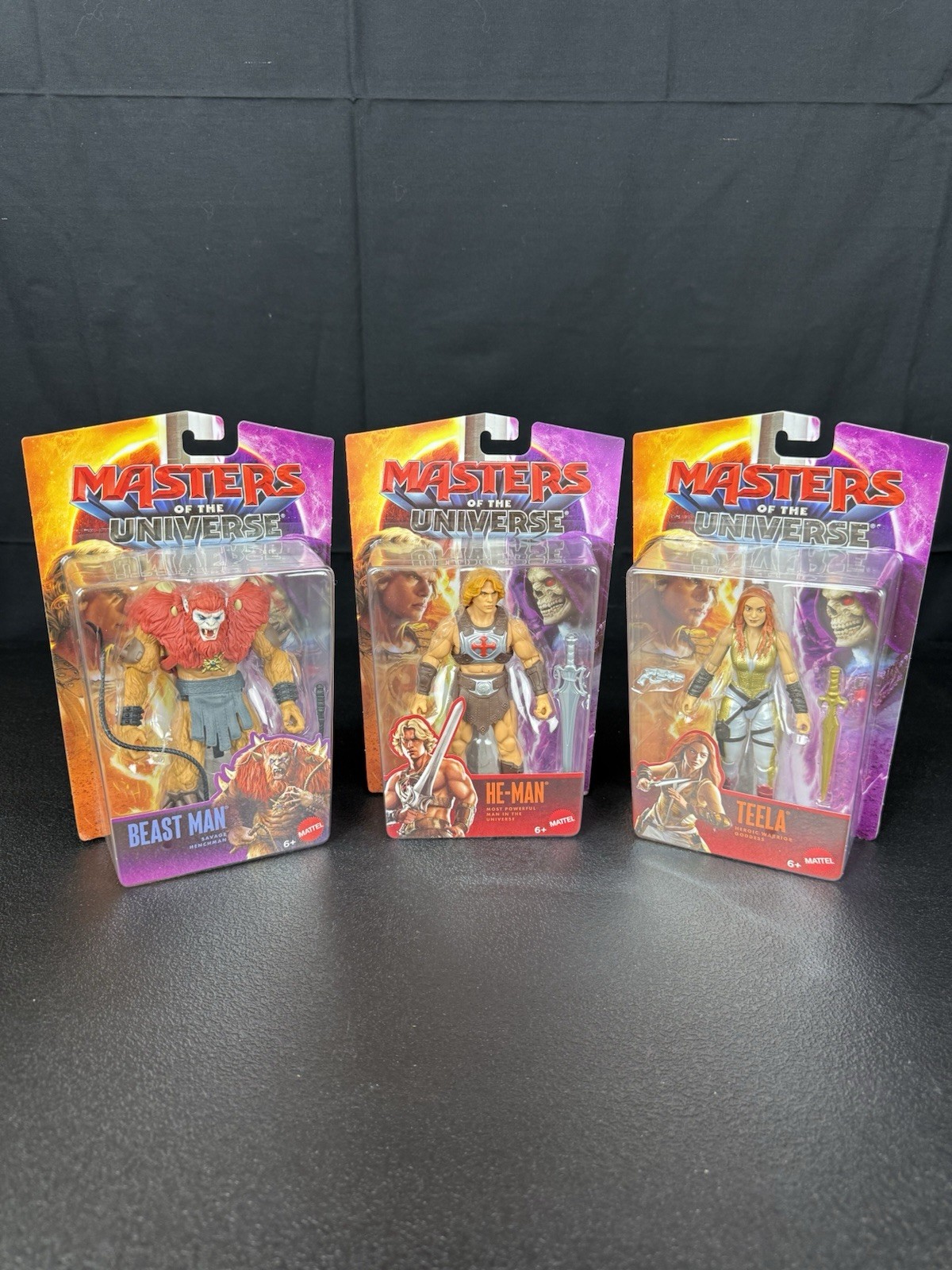 Masters of the Universe 2026 Movie Core He-Man Teela Beast Man 5,5" personaggi NUOVO